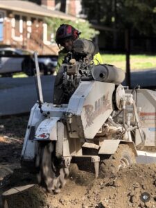 Stump grinding